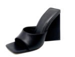 Square Toe Leather Mule